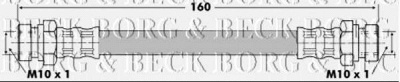 BORG & BECK bbh6419 -  Тормозной шланг